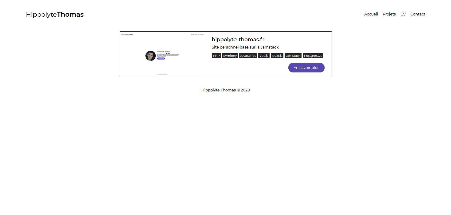 Page des projets - hippolyte-thomas.fr